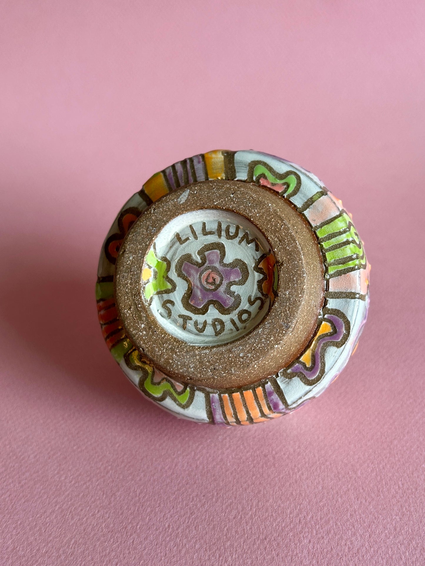 Groovy Flowers Bud Vase