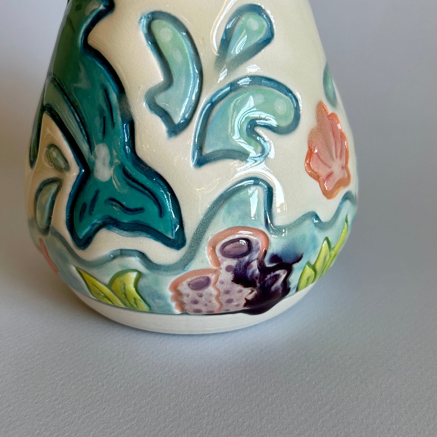 Fun in the Sun Dolphin Vase (SECOND)