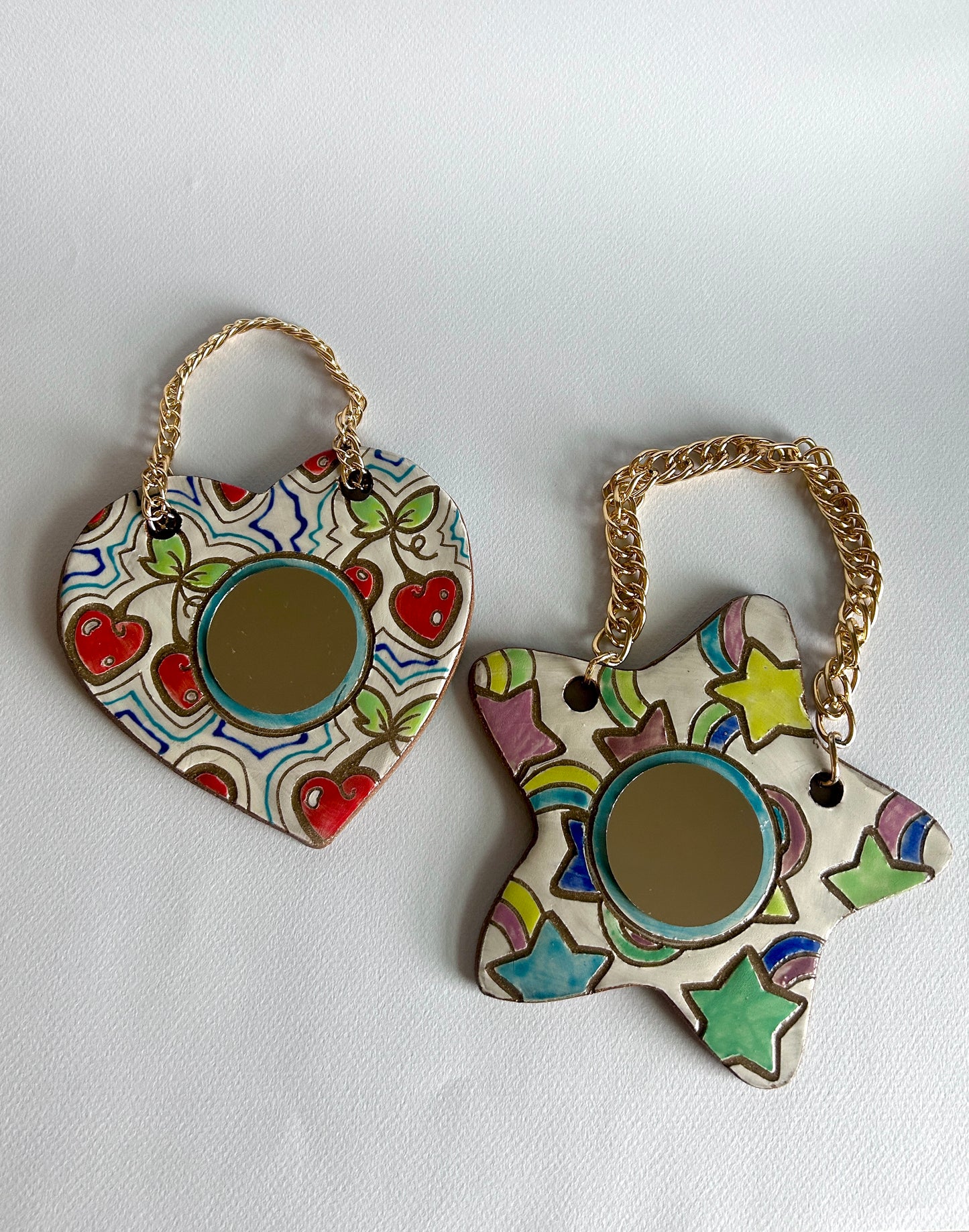 Mini Hanging Mirror - Shooting Stars