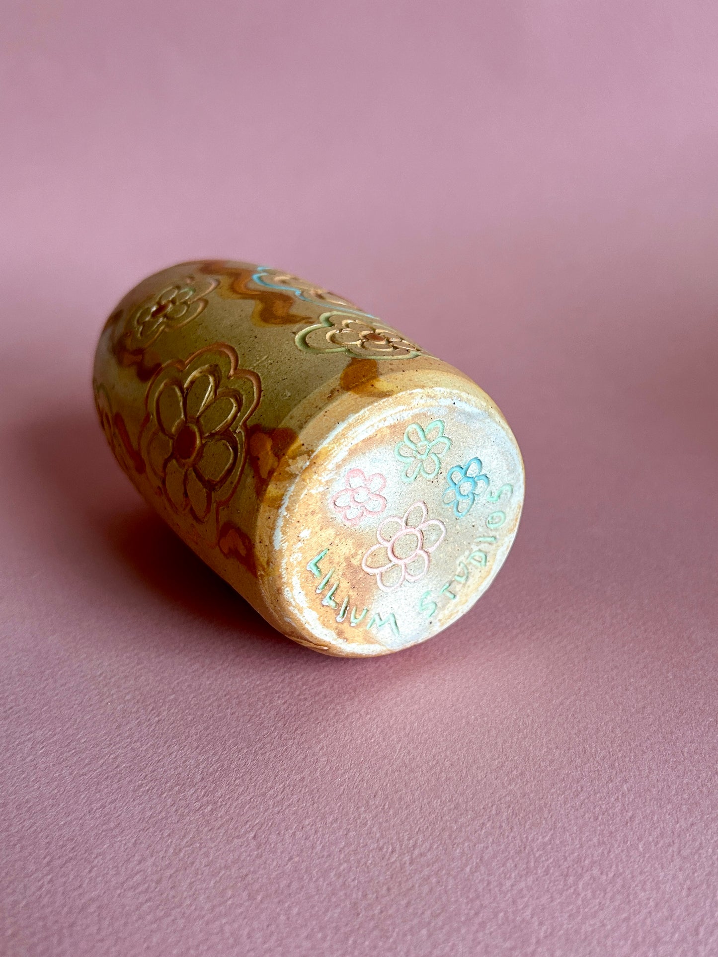 Flower Pop Vase (Soda Fired)