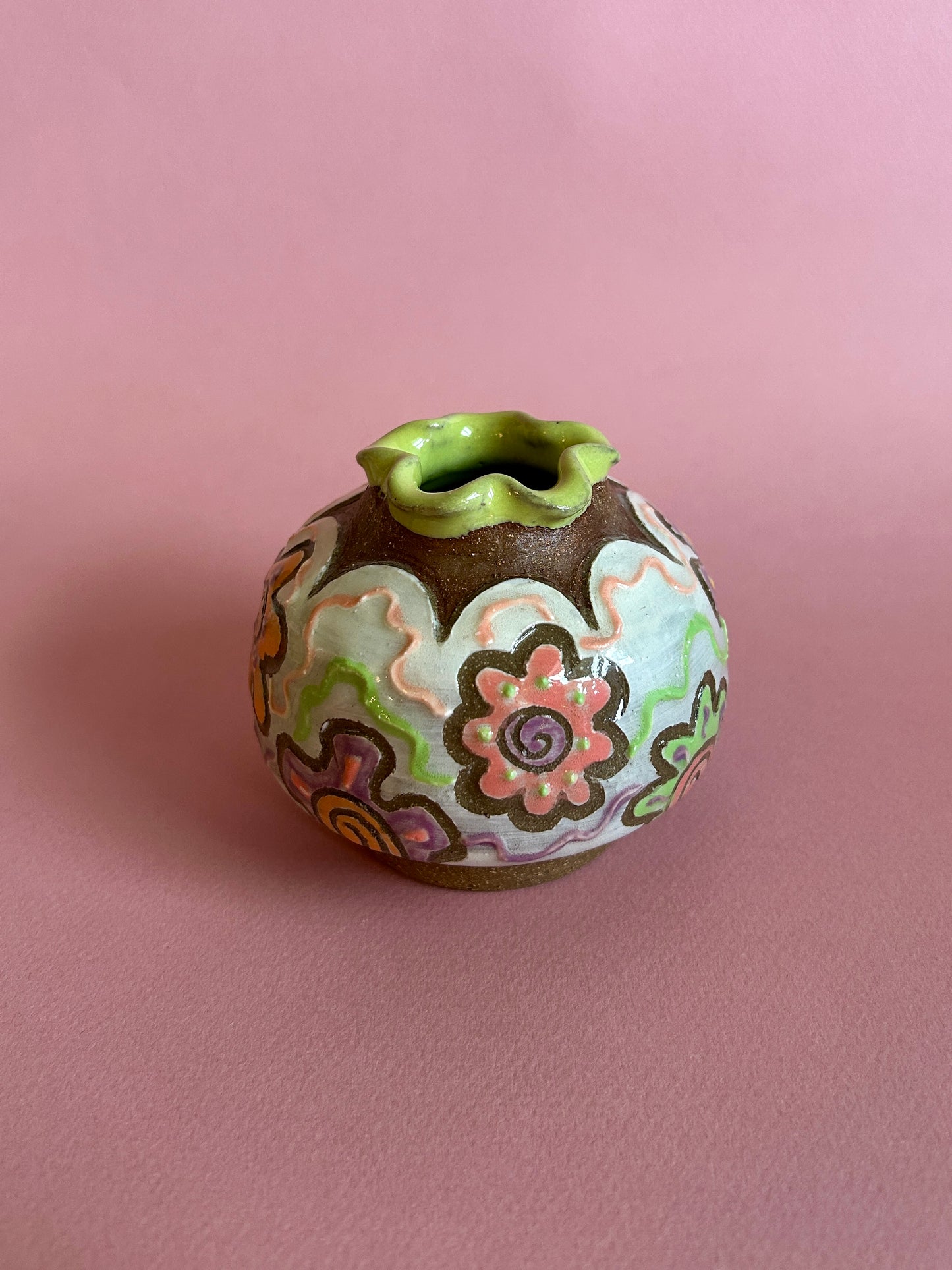 Groovy Flowers Bud Vase