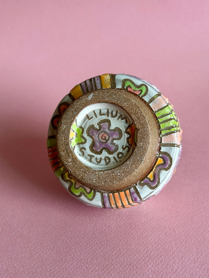Groovy Flowers Bud Vase