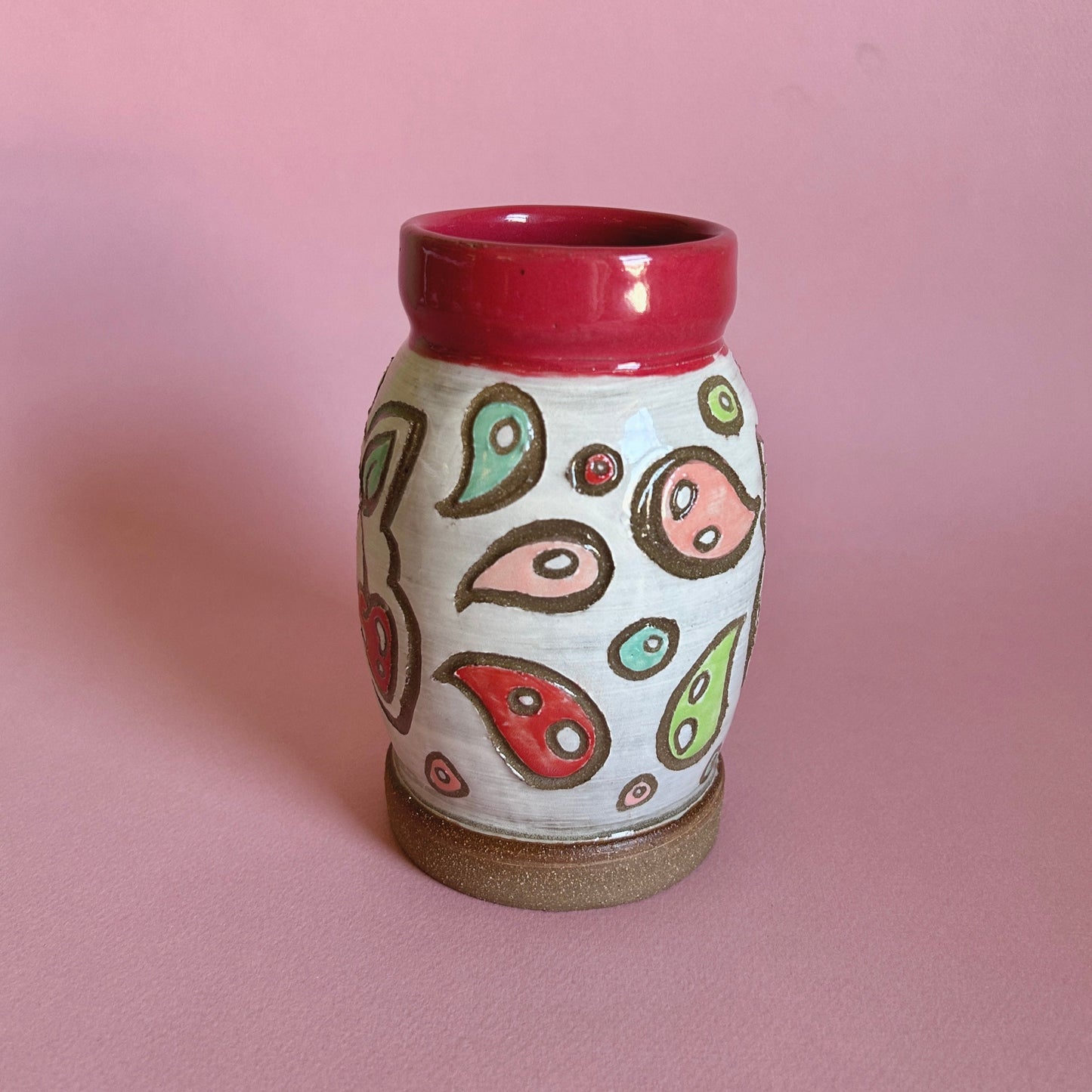 Juicy Cherry Flower Vase