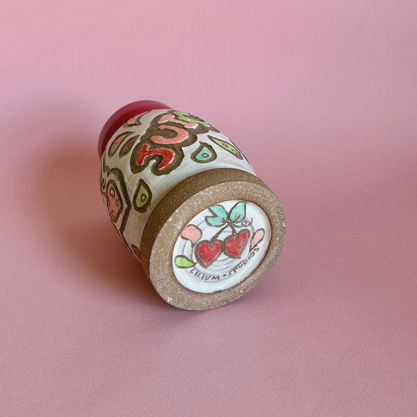 Juicy Cherry Flower Vase