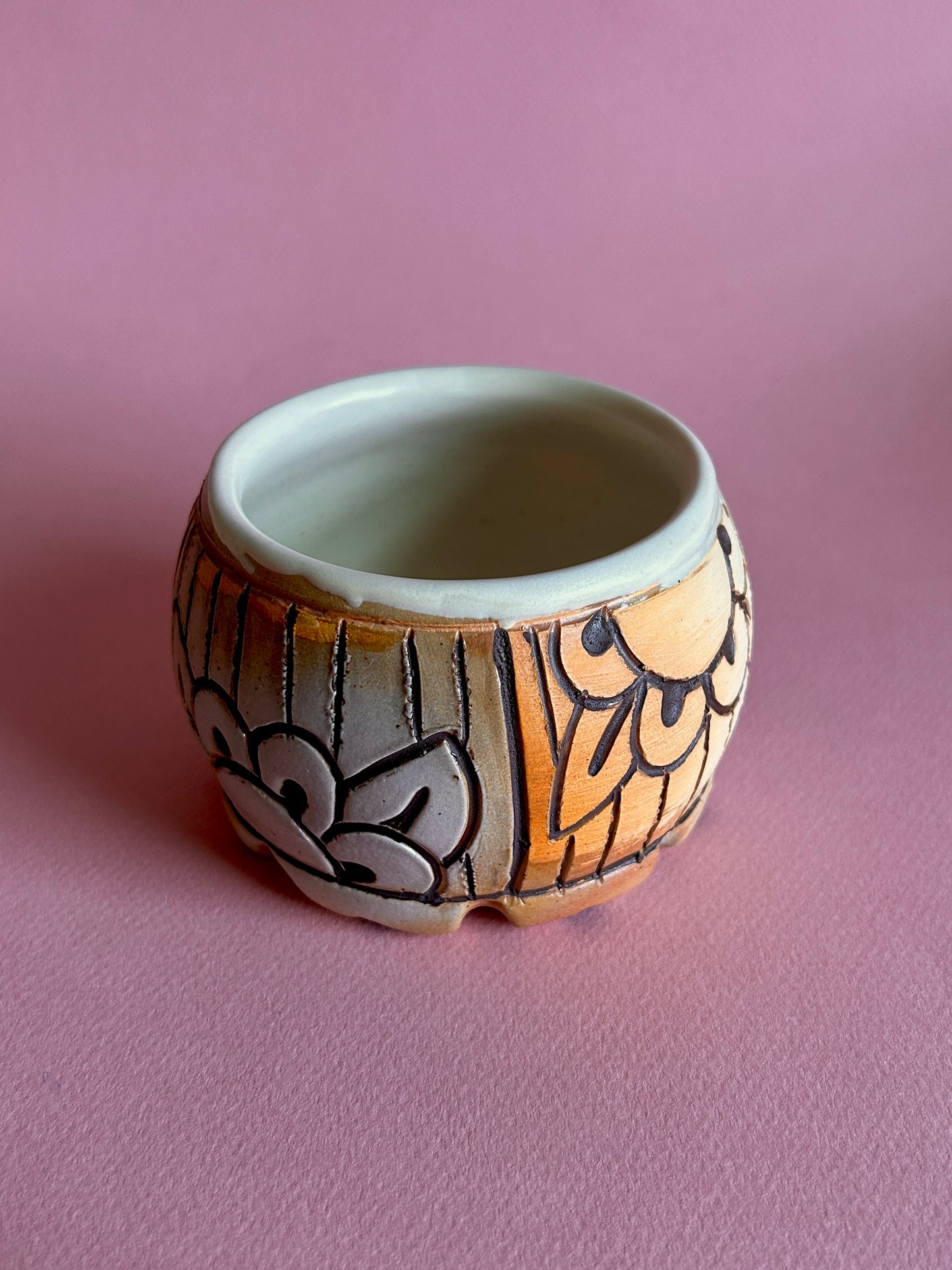 Mod Flower Vessel (Soda Fired)