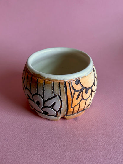 Mod Flower Vessel (Soda Fired)