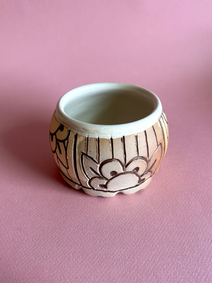 Mod Flower Vessel (Soda Fired)