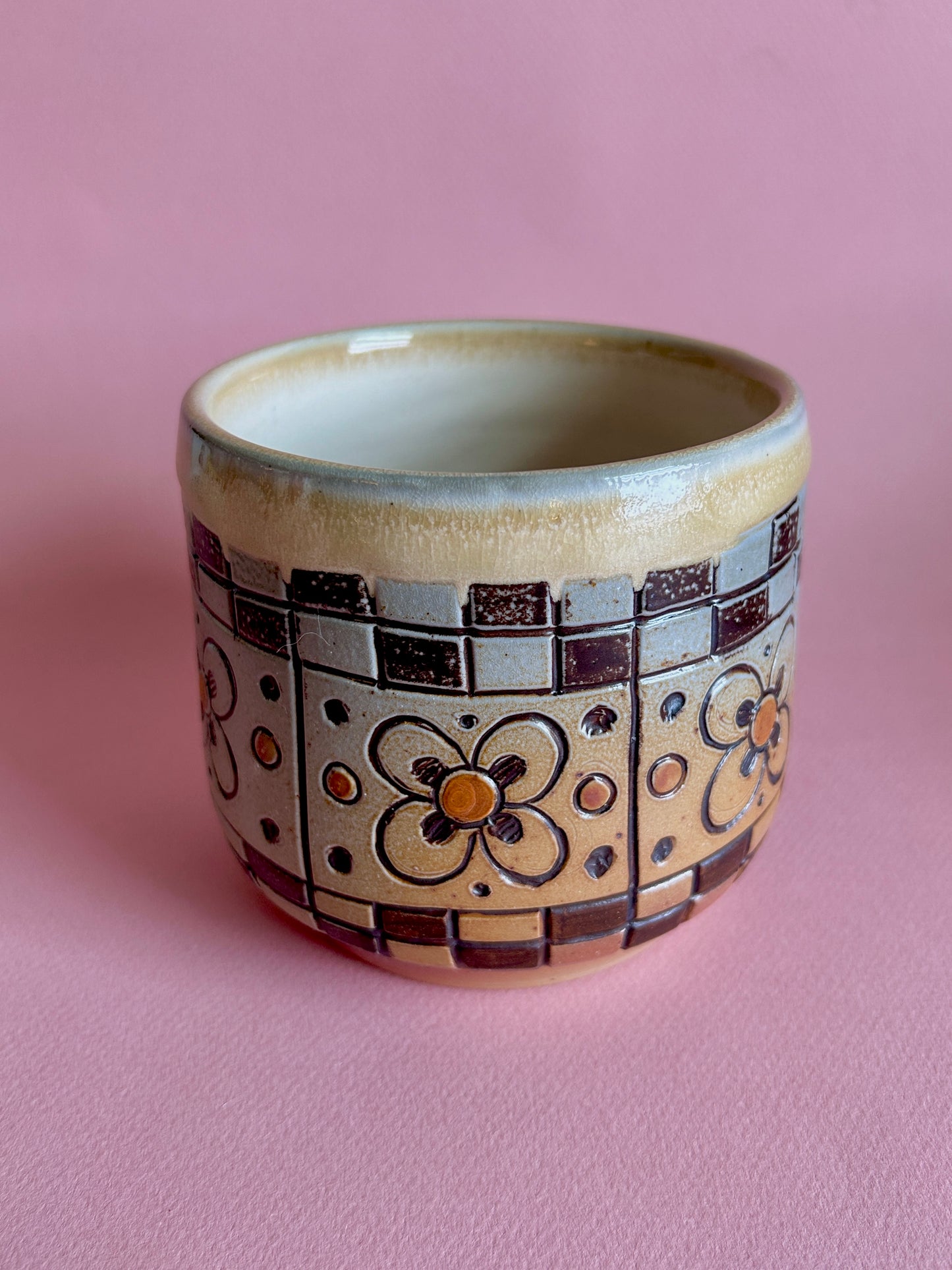 Kitchen Tile Flower Planter (Soda Fired)