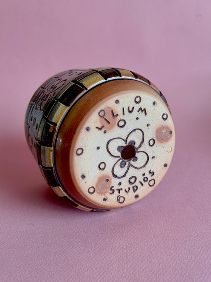 Kitchen Tile Flower Planter (Soda Fired)