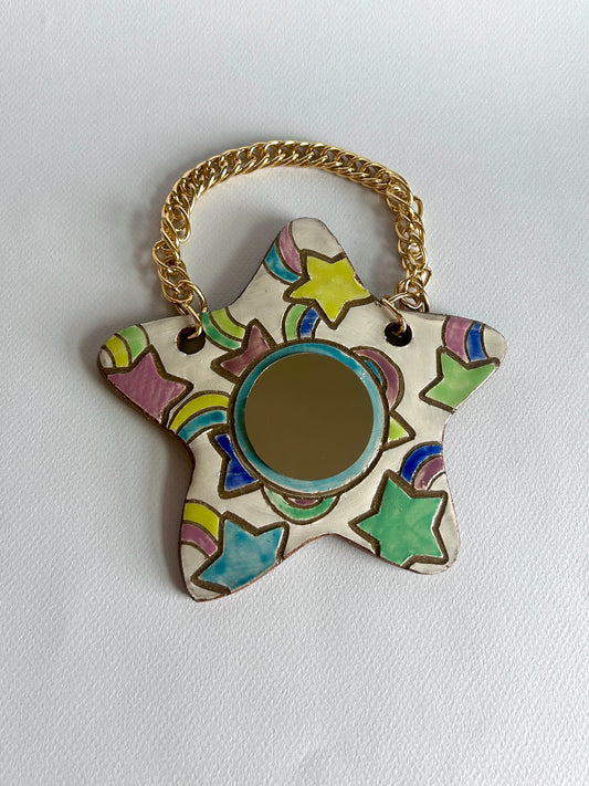 Mini Hanging Mirror - Shooting Stars